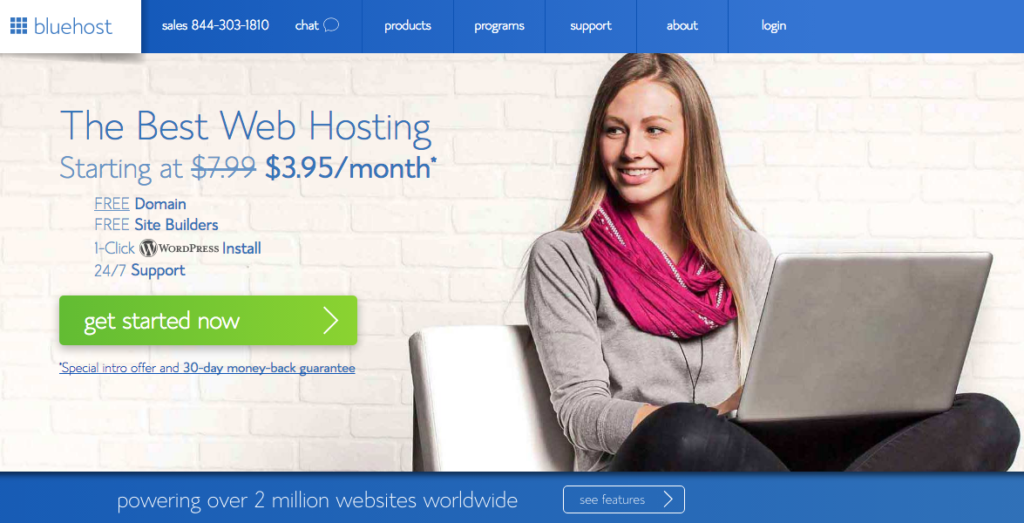 1.Bluehost.com